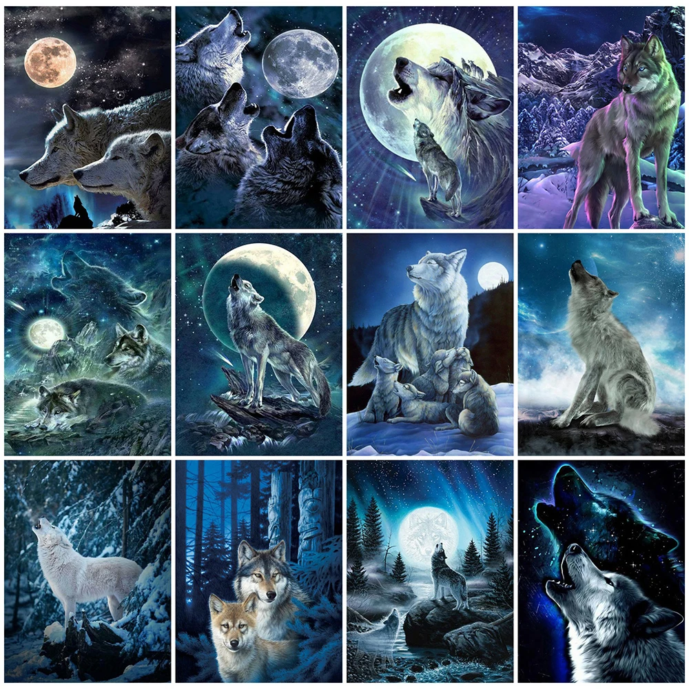 EverShine Full Square Diamond Painting Moon New Arrival Diamond Embroidery Wolf Cross Stitch Mosaic Animal Rhinestone Wall Art
EverShine Full Square Diamond Painting Moon New Arrival Diamond Embroidery Wolf Cross Stitch Mosaic Animal Rhinestone Wall Art