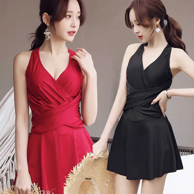 Summer Solid Color Deep V Swimsuit Women's Flat Angle Steel Support To Gather Hot Spring Female Swimwear
Summer Solid Color Deep V Swimsuit Women's Flat Angle Steel Support To Gather Hot Spring Female Swimwear