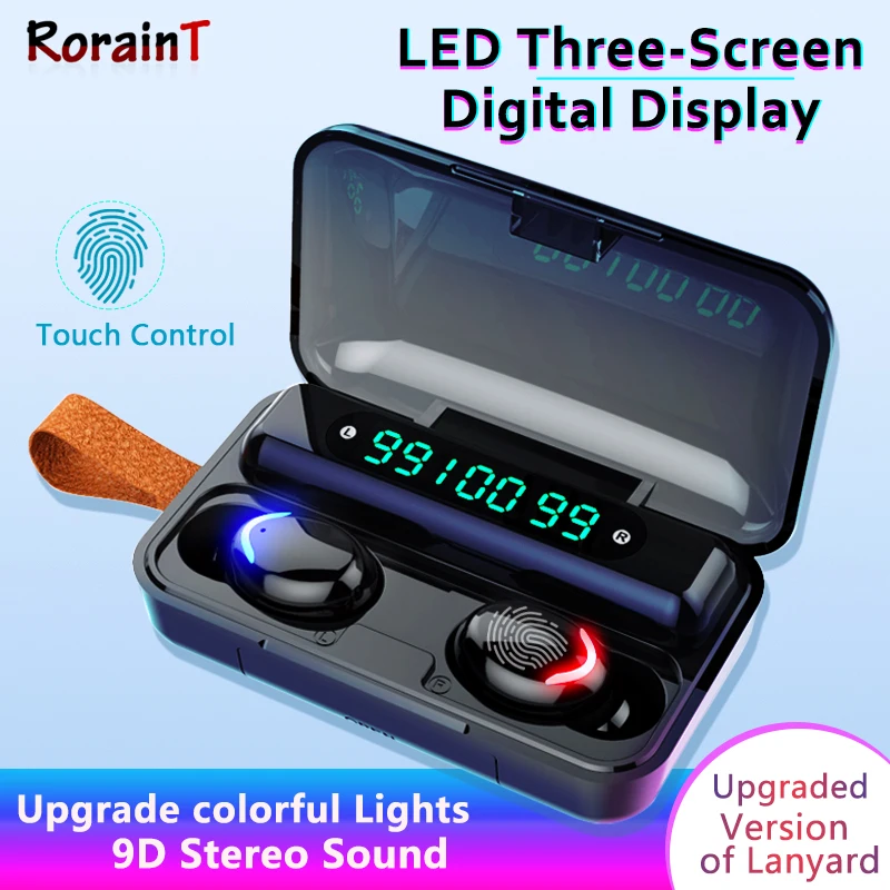 Wireless Earphone TWS F9 V5.0 Stereo Bluetooth earphone Sport Waterproof headset Mini True Wireless Earbuds for cellphone
Wireless Earphone TWS F9 V5.0 Stereo Bluetooth earphone Sport Waterproof headset Mini True Wireless Earbuds for cellphone