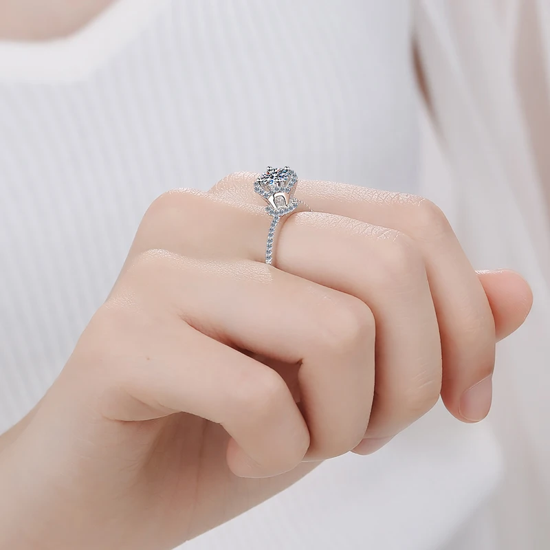 AIYANISHI Real S925 Sterling Silver Jewelry White Natural moissanite Gemstone Ring for Women Silver 925 Silver Jewelry Bizuteria
AIYANISHI Real S925 Sterling Silver Jewelry White Natural moissanite Gemstone Ring for Women Silver 925 Silver Jewelry Bizuteria