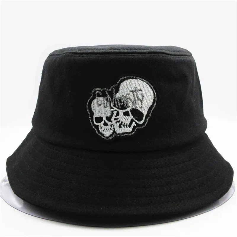 LDSLYJR Double skull embroidery cotton Bucket Hat Fisherman Hat outdoor travel hat Sun Cap Hats for men and Women 18
LDSLYJR Double skull embroidery cotton Bucket Hat Fisherman Hat outdoor travel hat Sun Cap Hats for men and Women 18