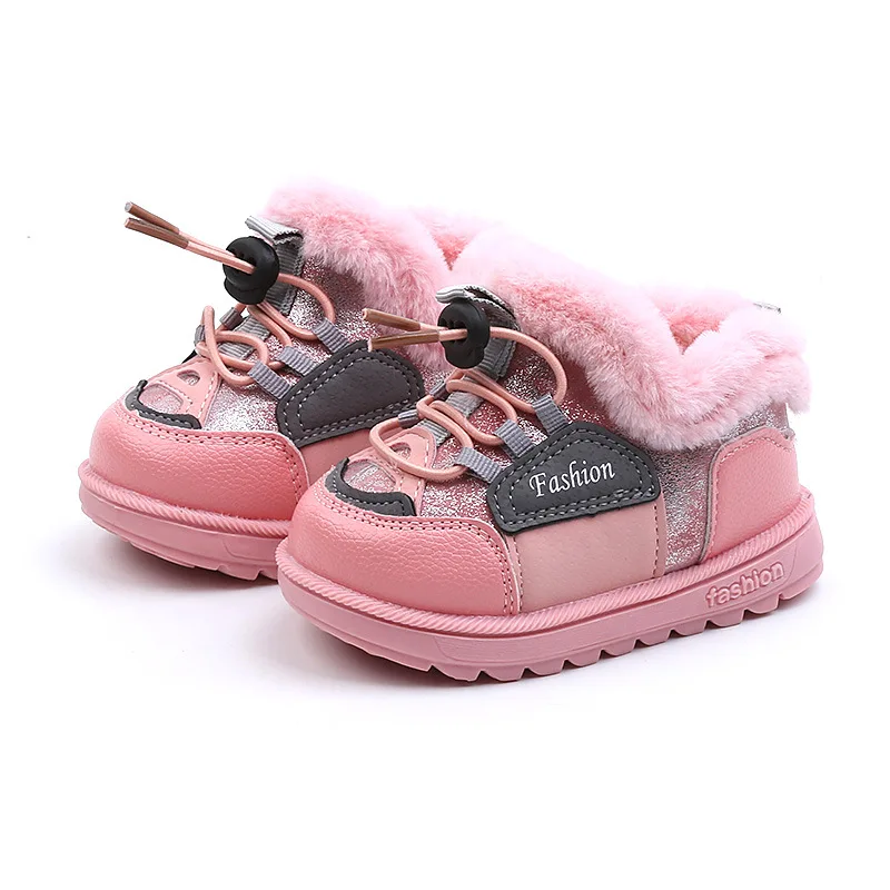 New Children Snow Boots Girls Cute Kids Ankle Boots With Fur Ball Warm Plush Princess Sneakers Shoes Non-slip Boys Cotton Shoes
New Children Snow Boots Girls Cute Kids Ankle Boots With Fur Ball Warm Plush Princess Sneakers Shoes Non-slip Boys Cotton Shoes