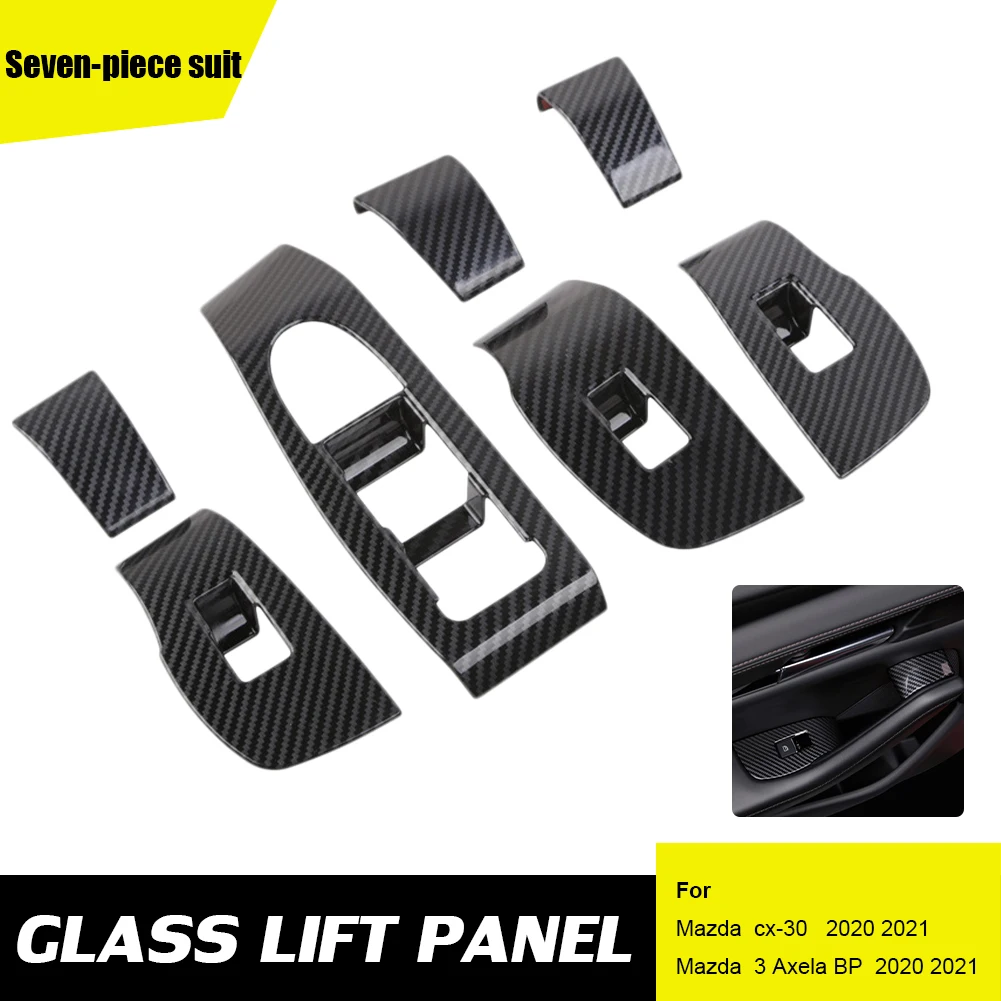 7pc Car Interior Trim Strip Door Window Lift Switch Panel Cover Carbon Fiber Button Sticker for Mazda CX30 3 Axela BP 2020 2021
7pc Car Interior Trim Strip Door Window Lift Switch Panel Cover Carbon Fiber Button Sticker for Mazda CX30 3 Axela BP 2020 2021