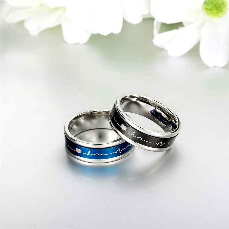 2020 New Fashion 7mm Heartbeat Spinner Rings For Women Male Trendy 316L Stainless Steel Jewelry Wedding Band Bague Free Shipping
2020 New Fashion 7mm Heartbeat Spinner Rings For Women Male Trendy 316L Stainless Steel Jewelry Wedding Band Bague Free Shipping