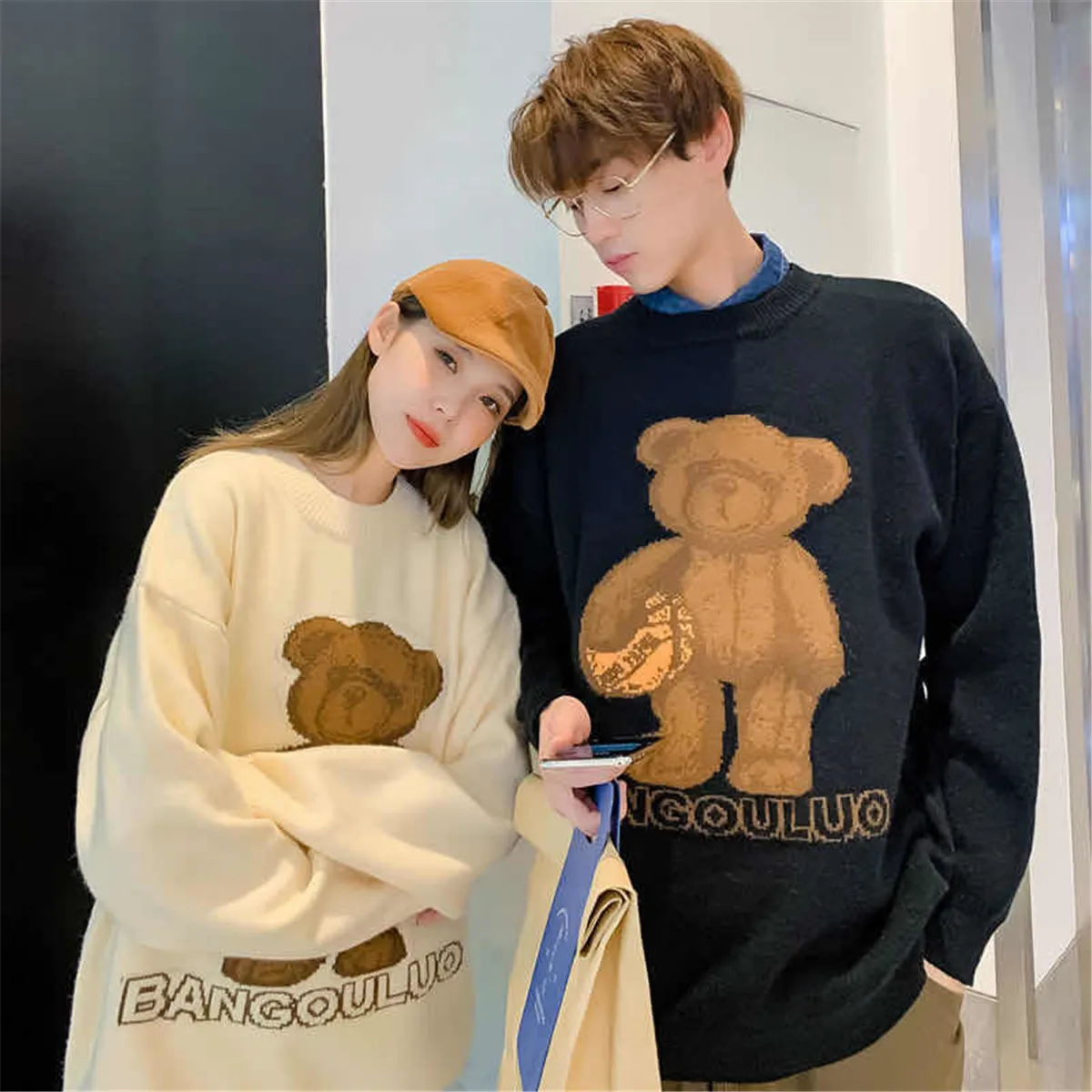 Cool Bear Women Ulzzang Vintage Loose Sweater Female Korean Oversized Harajuku Clothing Casual High Street Sweater Streetwear
Cool Bear Women Ulzzang Vintage Loose Sweater Female Korean Oversized Harajuku Clothing Casual High Street Sweater Streetwear