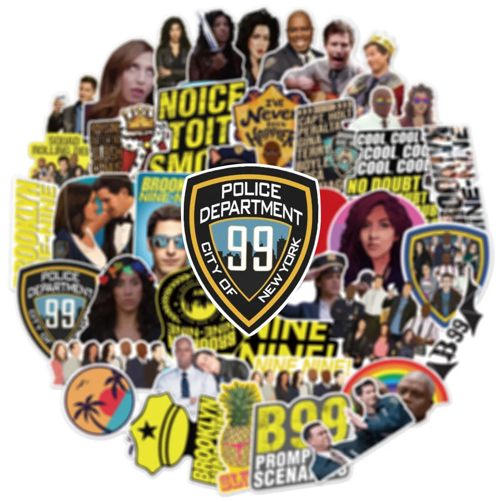 10/30/50 шт. забавные наклейки для ТВ-шоу Brooklyn Nine-Nine s DIY скейтборда холодильника