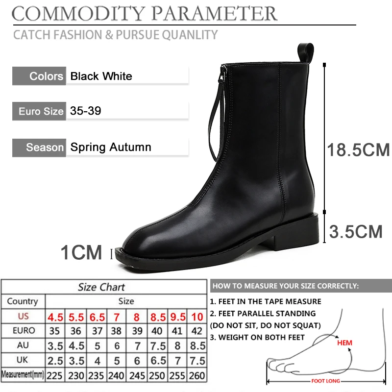BYQDY Winter Ankle Boots PU Leather Lining Work Shoes For Office Lady Square Toe Front Zip Chunky Heels Short Boots Female 39
BYQDY Winter Ankle Boots PU Leather Lining Work Shoes For Office Lady Square Toe Front Zip Chunky Heels Short Boots Female 39