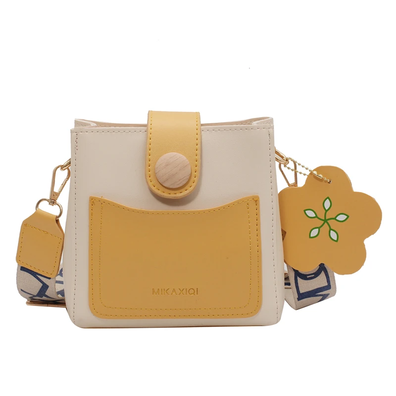 popular small handbags for women summer ins fashion messenger bag female yellow leather shoulder bucket bag with wide strap
popular small handbags for women summer ins fashion messenger bag female yellow leather shoulder bucket bag with wide strap