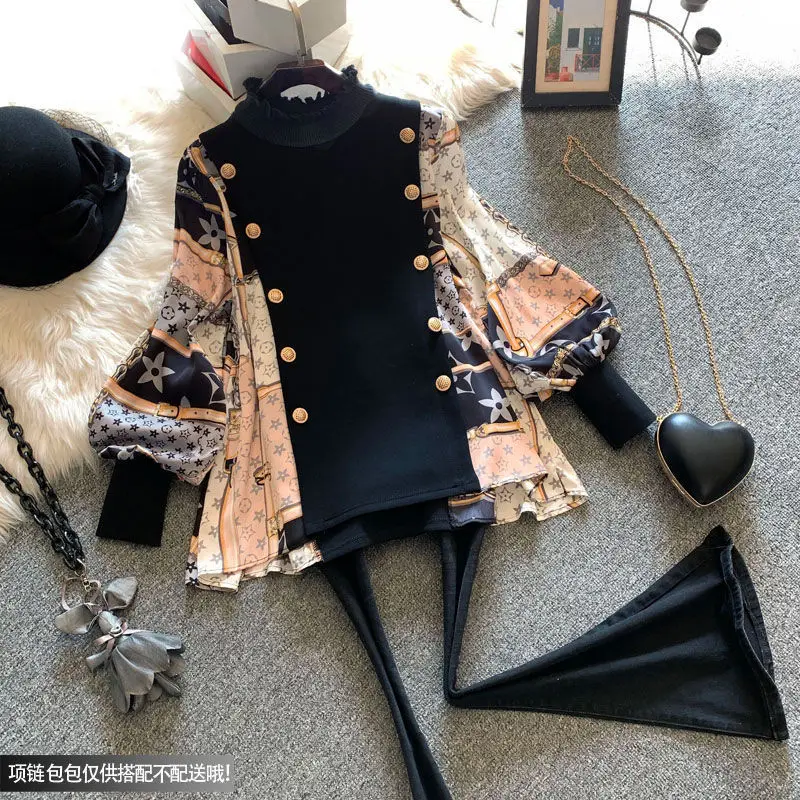 Женская рубашка с рисунком, размеры до 4XL 
Женская рубашка с рисунком, размеры до 4XL