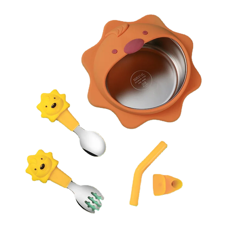 4PCS/Set Baby Feeding Tableware BPA Free Food Grade Silicone Bowl Bib Placemat Fork Spoon Feeding Cup Set Baby Supplies for Kids
4PCS/Set Baby Feeding Tableware BPA Free Food Grade Silicone Bowl Bib Placemat Fork Spoon Feeding Cup Set Baby Supplies for Kids