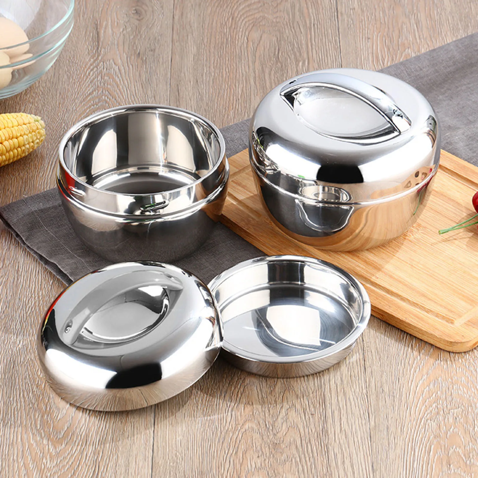 Portable Stainless Thermo Insulated Thermals Food Container Bento Round Lunch Box for Studens School Outdoor Picnic Camping EL
Portable Stainless Thermo Insulated Thermals Food Container Bento Round Lunch Box for Studens School Outdoor Picnic Camping EL