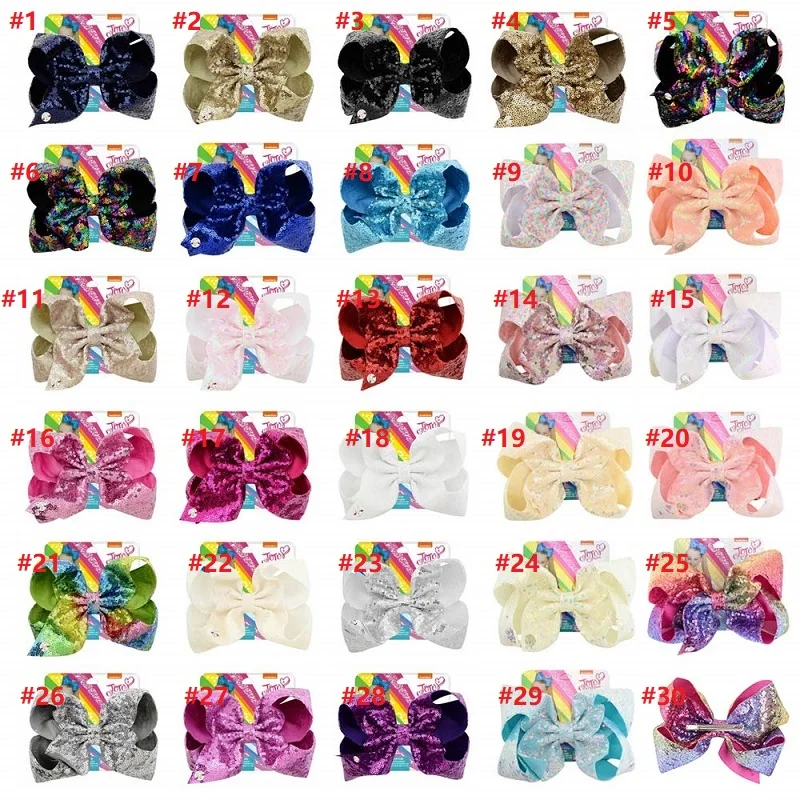Wholesale Sequin Rainbow JoJo Siwa Bow With Hair Clip Girl Kids Handmade Boutique Knot Jumbo Hair Bow Hairgrips Hair Accessories
Wholesale Sequin Rainbow JoJo Siwa Bow With Hair Clip Girl Kids Handmade Boutique Knot Jumbo Hair Bow Hairgrips Hair Accessories