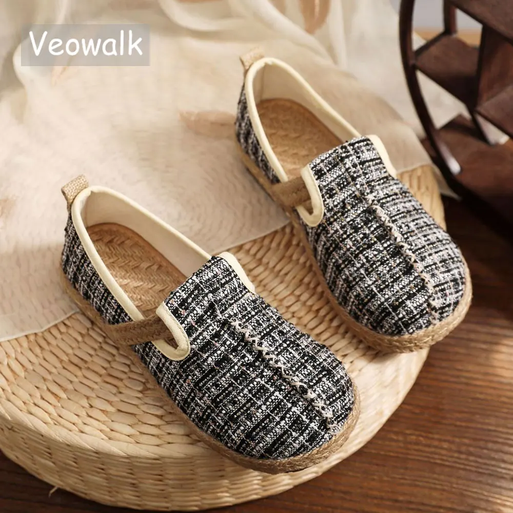 Veowalk Женские клетчатые льняные тканые Лоферы без шнуровки на плоской подошве Удобные тканевые кроссовки винтажная Женская прогулочная пов...
Veowalk Женские клетчатые льняные тканые Лоферы без шнуровки на плоской подошве Удобные тканевые кроссовки винтажная Женская прогулочная пов...
