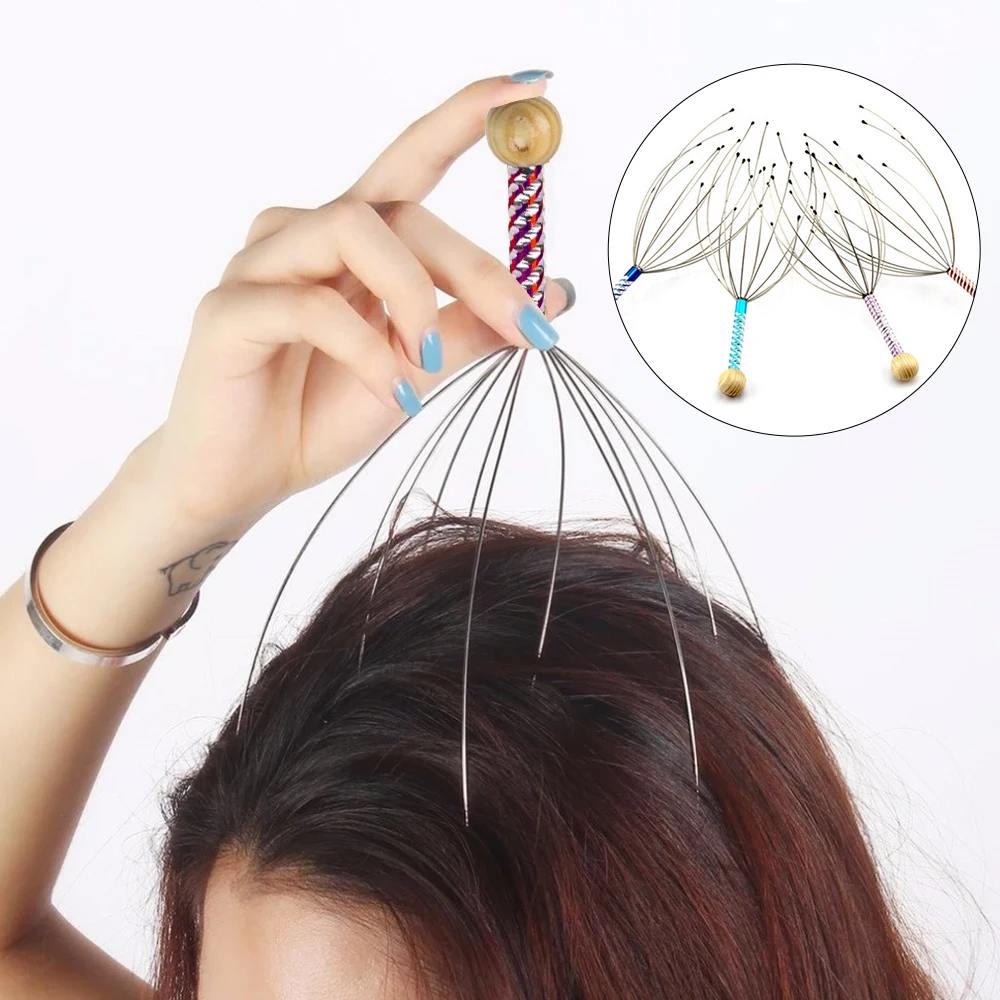 1PC Head Massager Octopus Head Scalp Relaxation Pain Relief Body Massage Stress Release Relaxing Metal Massager Device Unisex
1PC Head Massager Octopus Head Scalp Relaxation Pain Relief Body Massage Stress Release Relaxing Metal Massager Device Unisex