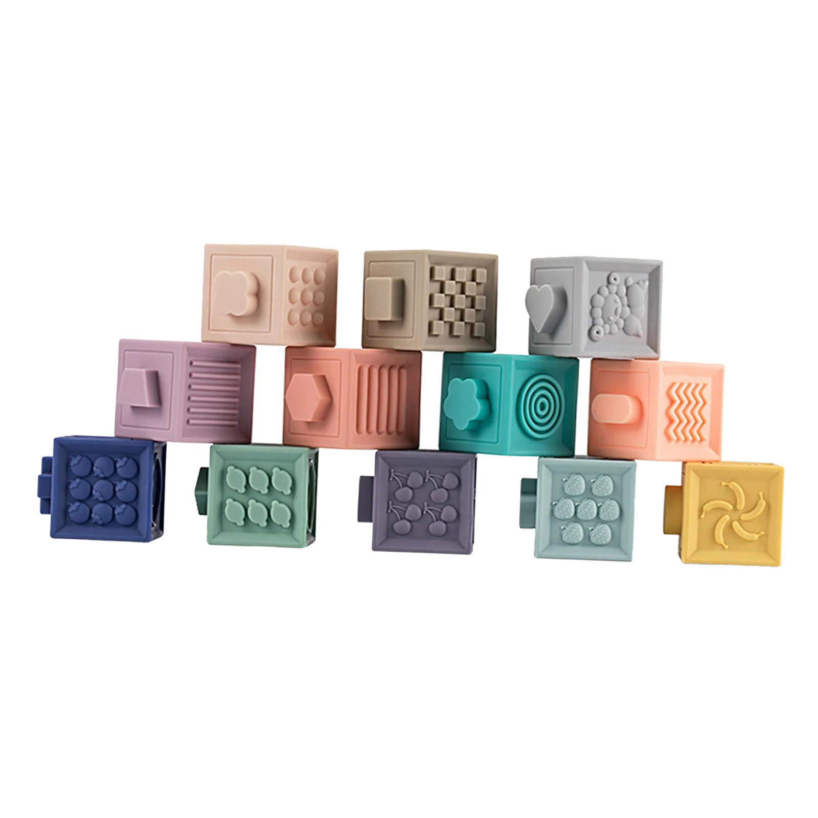 12pcs Baby Toy Soft Building Blocks Stacking Blocks Sensory Touch Baby Massage PVC Soft Rubber Teethers Squeeze Toy Bath Toys
12pcs Baby Toy Soft Building Blocks Stacking Blocks Sensory Touch Baby Massage PVC Soft Rubber Teethers Squeeze Toy Bath Toys