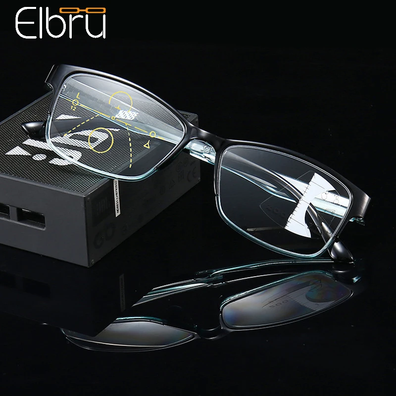 Elbru Anti Blue Light Reading Glasses Women&Men Progressive Multi-focus Presbyopic Eyeglasses Transparent Frame Eyewear 1.0 3.5
Elbru Anti Blue Light Reading Glasses Women&Men Progressive Multi-focus Presbyopic Eyeglasses Transparent Frame Eyewear 1.0 3.5