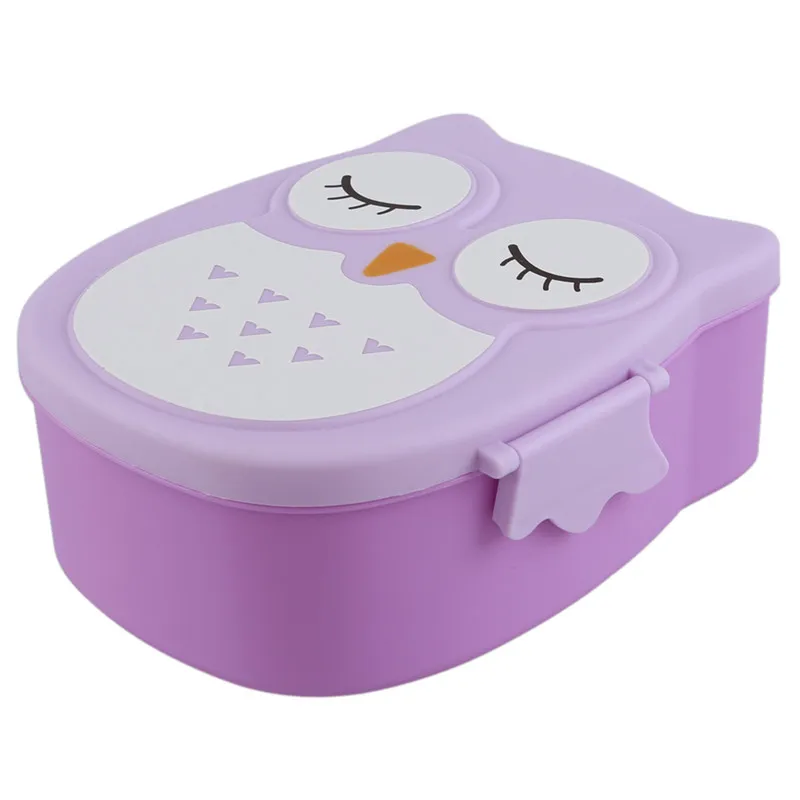 Fun Life Bento box Cartoon cute owl Lunch meal tableware purple | Багаж и сумки