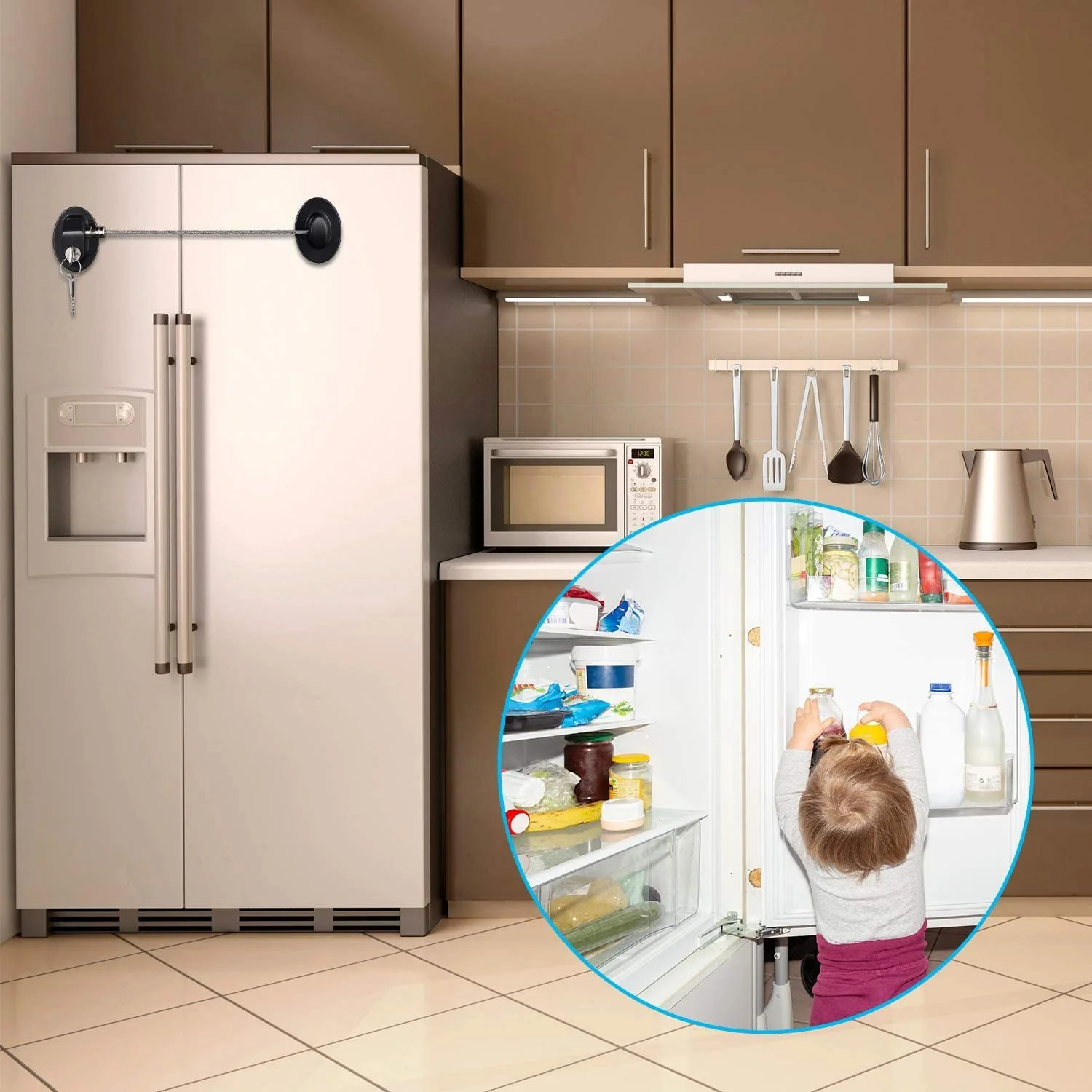 Refrigerator Door Locks(4-Pack),Mini Fridge Lock, File Cabinet Lock, Drawer Lock, Lock for Cabinet, Child Safety Lock
Refrigerator Door Locks(4-Pack),Mini Fridge Lock, File Cabinet Lock, Drawer Lock, Lock for Cabinet, Child Safety Lock