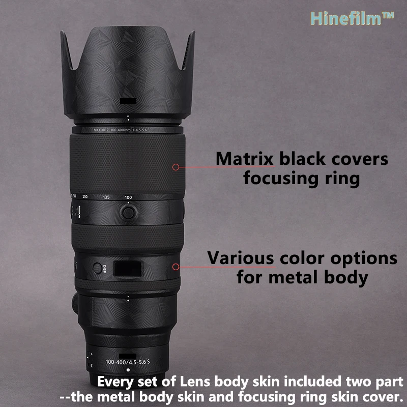 100400 Sticker Cover Skin For Nikon Z 100-400mm f/4.5-5.6 VR S Lens Decal Protector Coat Wrap Sticker 3M Vinyl Decal Wrap Cover
100400 Sticker Cover Skin For Nikon Z 100-400mm f/4.5-5.6 VR S Lens Decal Protector Coat Wrap Sticker 3M Vinyl Decal Wrap Cover