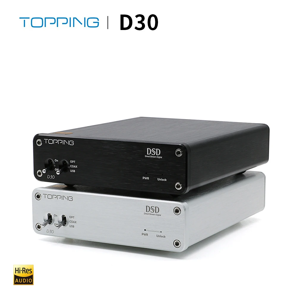 TOPPING D30 HIFI DSD DAC декодер усилителя CS4398 XMOS USB аудио коаксиального оптического