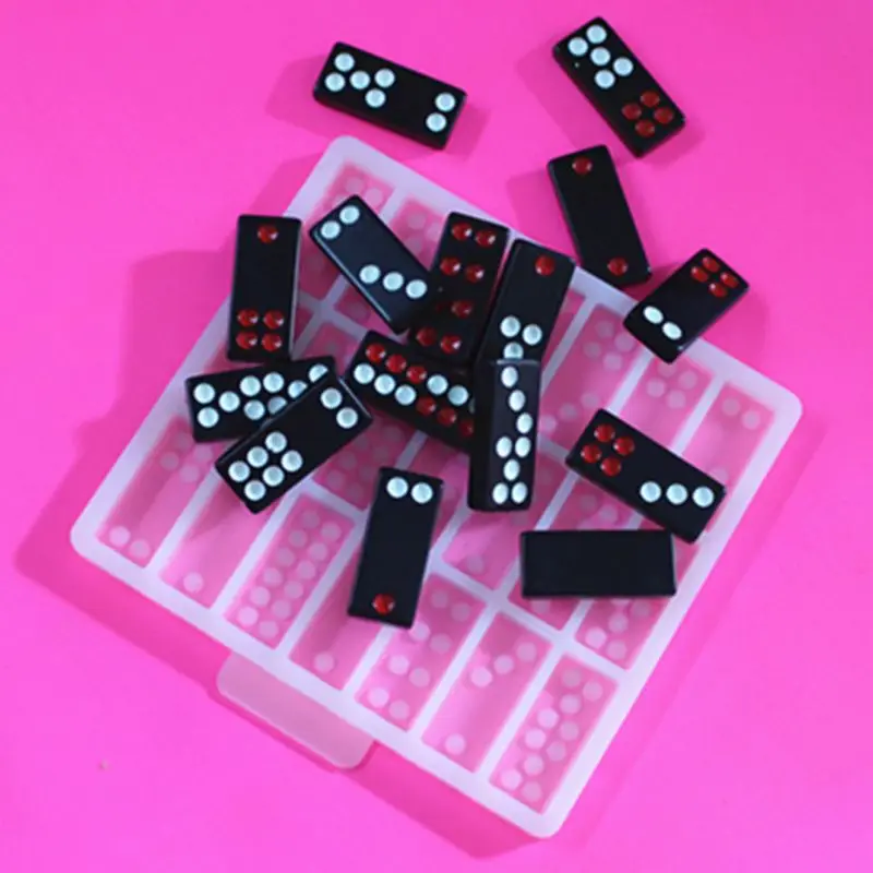 Silicone Dominoes Mold Chocolates Epoxy Resin Mold Dominoes Game Fun Art Crafts 54DC
Silicone Dominoes Mold Chocolates Epoxy Resin Mold Dominoes Game Fun Art Crafts 54DC