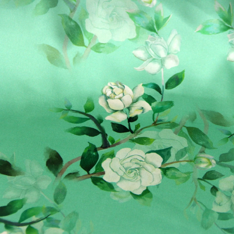PRINTED SILK STRETCH SATIN 118cm width 19momme Pure Silk Fabric Pink Color Floral Printing Dress Sewing Material
PRINTED SILK STRETCH SATIN 118cm width 19momme Pure Silk Fabric Pink Color Floral Printing Dress Sewing Material