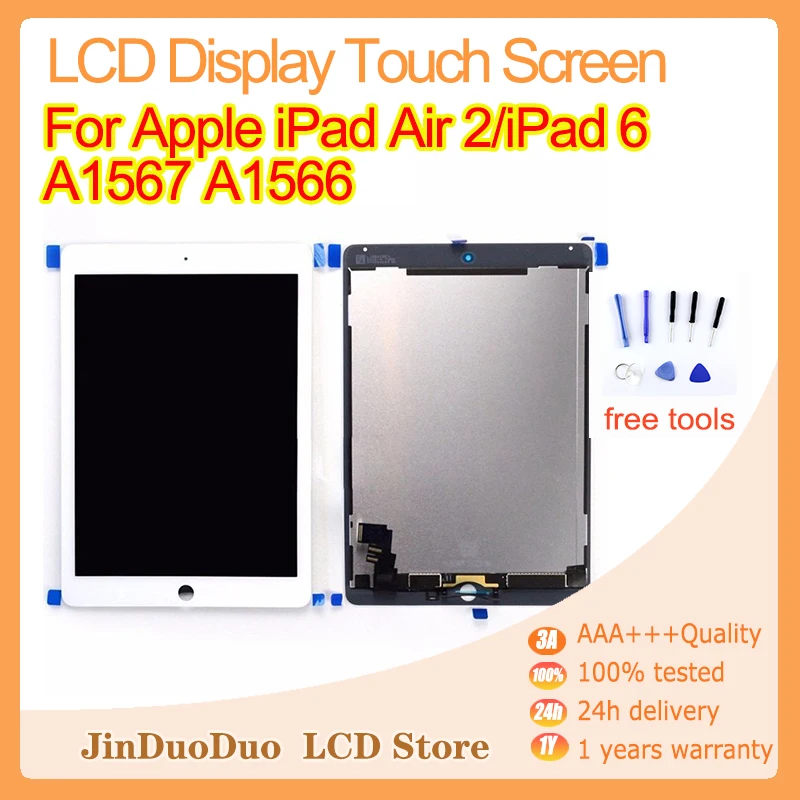 ЖК-дисплеи 9,7 дюйма для Apple iPad Air 2 iPad 6 A1567 A1566, дисплей, сенсорная панель, дигитайзер, комбинированная сборка, сменная деталь
ЖК-дисплеи 9,7 дюйма для Apple iPad Air 2 iPad 6 A1567 A1566, дисплей, сенсорная панель, дигитайзер, комбинированная сборка, сменная деталь