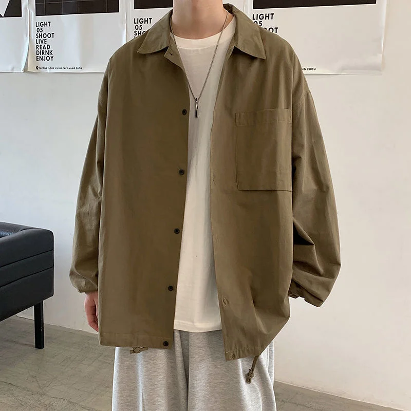 2021 new Men's Long Sleeve Pure Color Brand Loose Large Black fashion Shirts solid coat Recommend Free shipping
2021 new Men's Long Sleeve Pure Color Brand Loose Large Black fashion Shirts solid coat Recommend Free shipping