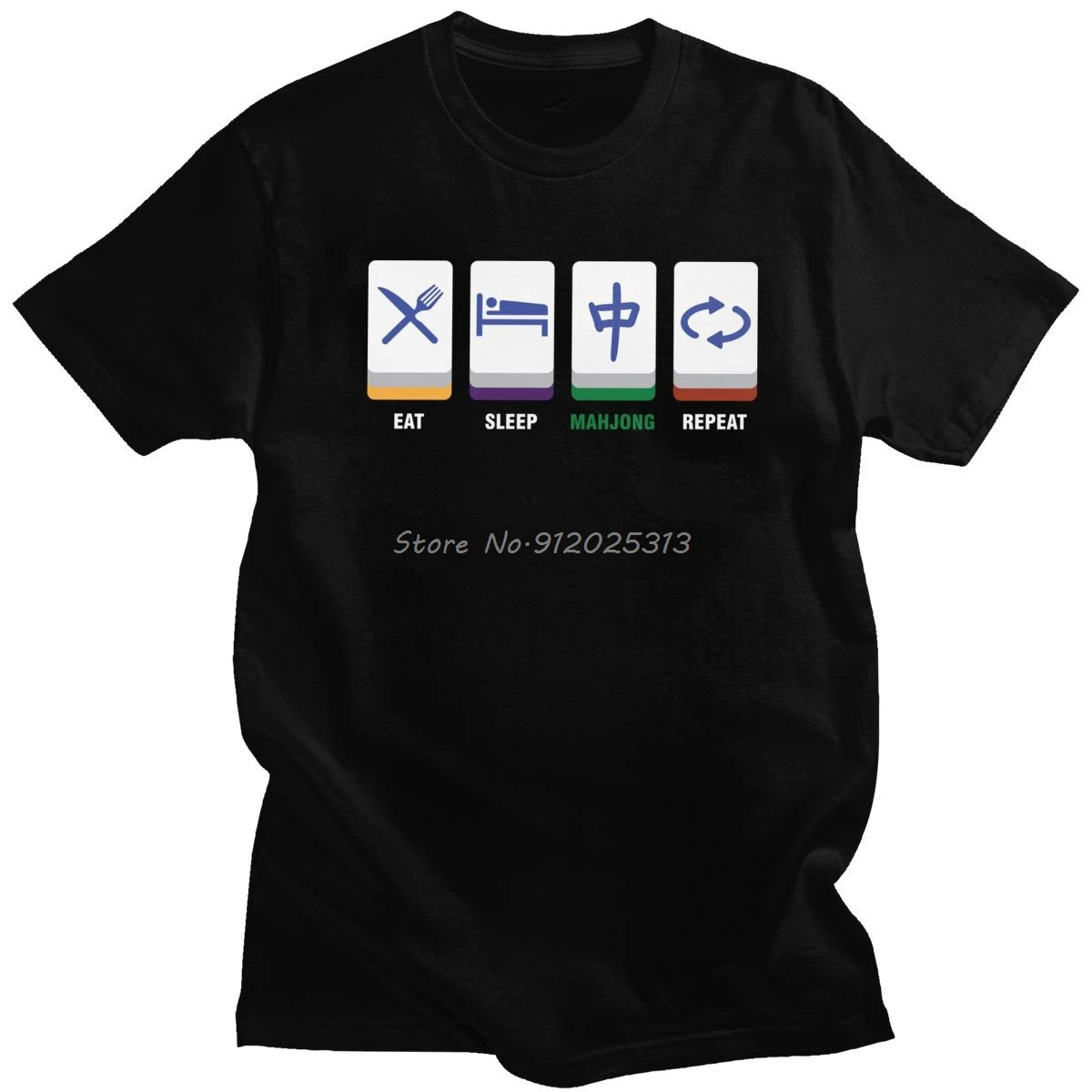Funny Eat Sleep Mahjong Repeat T Shirt Men Cotton T-shirt Short Sleeves Mah Jong Chinese Game Lover Gift Tee Tops Apparel
Funny Eat Sleep Mahjong Repeat T Shirt Men Cotton T-shirt Short Sleeves Mah Jong Chinese Game Lover Gift Tee Tops Apparel
