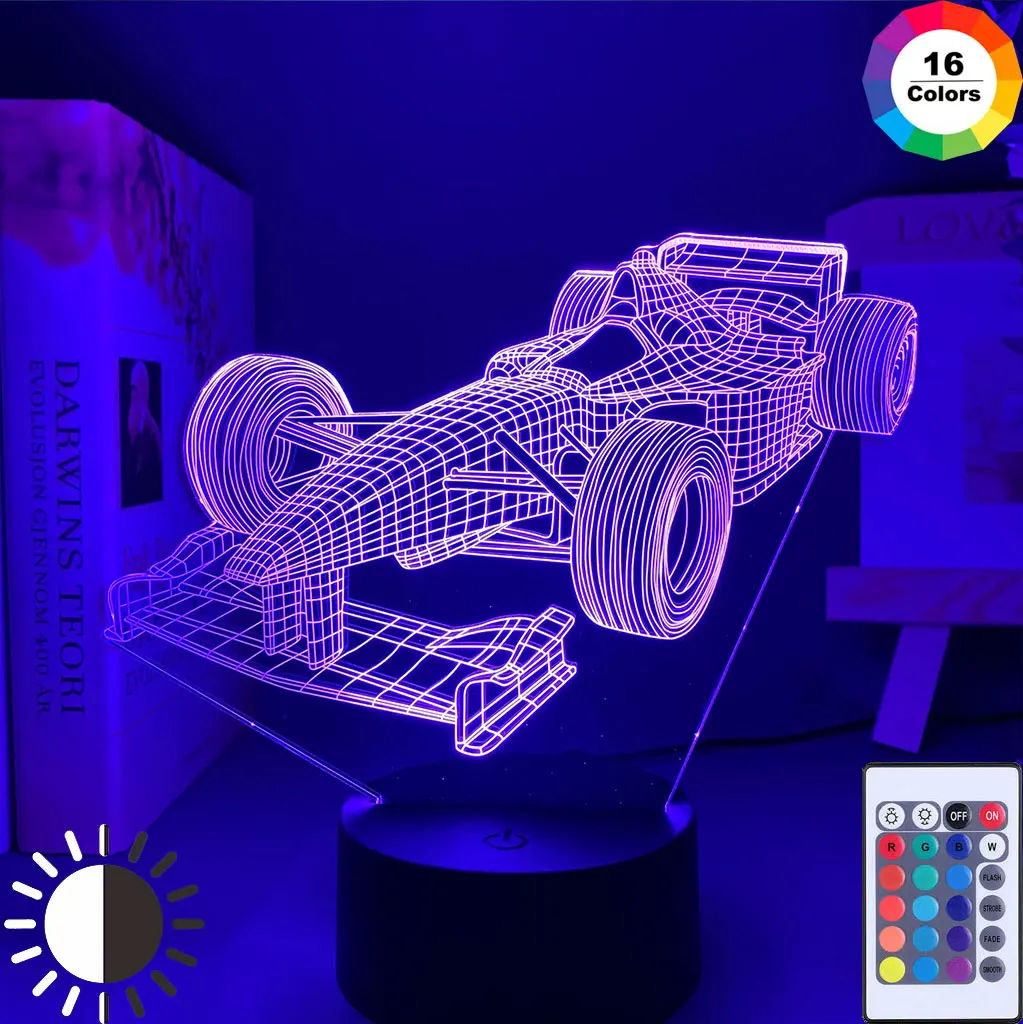 F1 формула 1 гоночный автомобиль 3D иллюзия светодиодный ночсветильник детской спальни декоративный ночник уникальный подарок для детской к...
F1 формула 1 гоночный автомобиль 3D иллюзия светодиодный ночсветильник детской спальни декоративный ночник уникальный подарок для детской к...