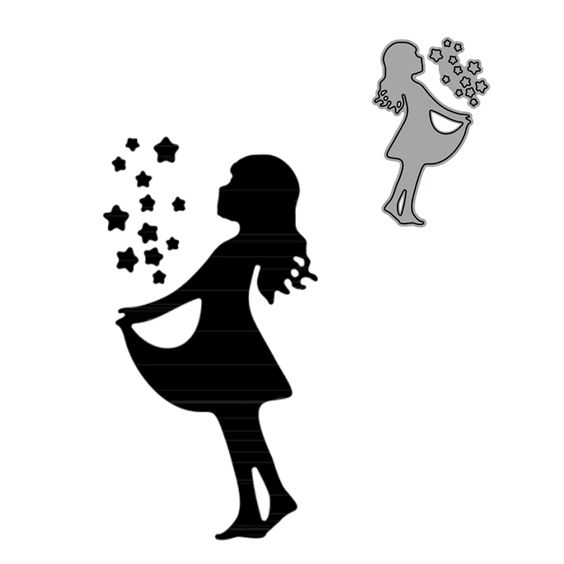 Girl with Shining Star Metal Cutting Dies New 2021 Scrapbook Die Cuts Embossing Scrapbooking Stencil Craft
Girl with Shining Star Metal Cutting Dies New 2021 Scrapbook Die Cuts Embossing Scrapbooking Stencil Craft