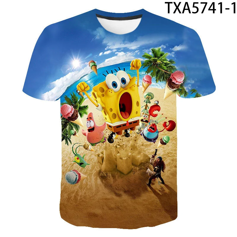 2021 New Cartoon Anime Sponge Movie 3D Printing Men's and Women's T-Shirts Children's Fashion Casual Cool Tops
2021 New Cartoon Anime Sponge Movie 3D Printing Men's and Women's T-Shirts Children's Fashion Casual Cool Tops