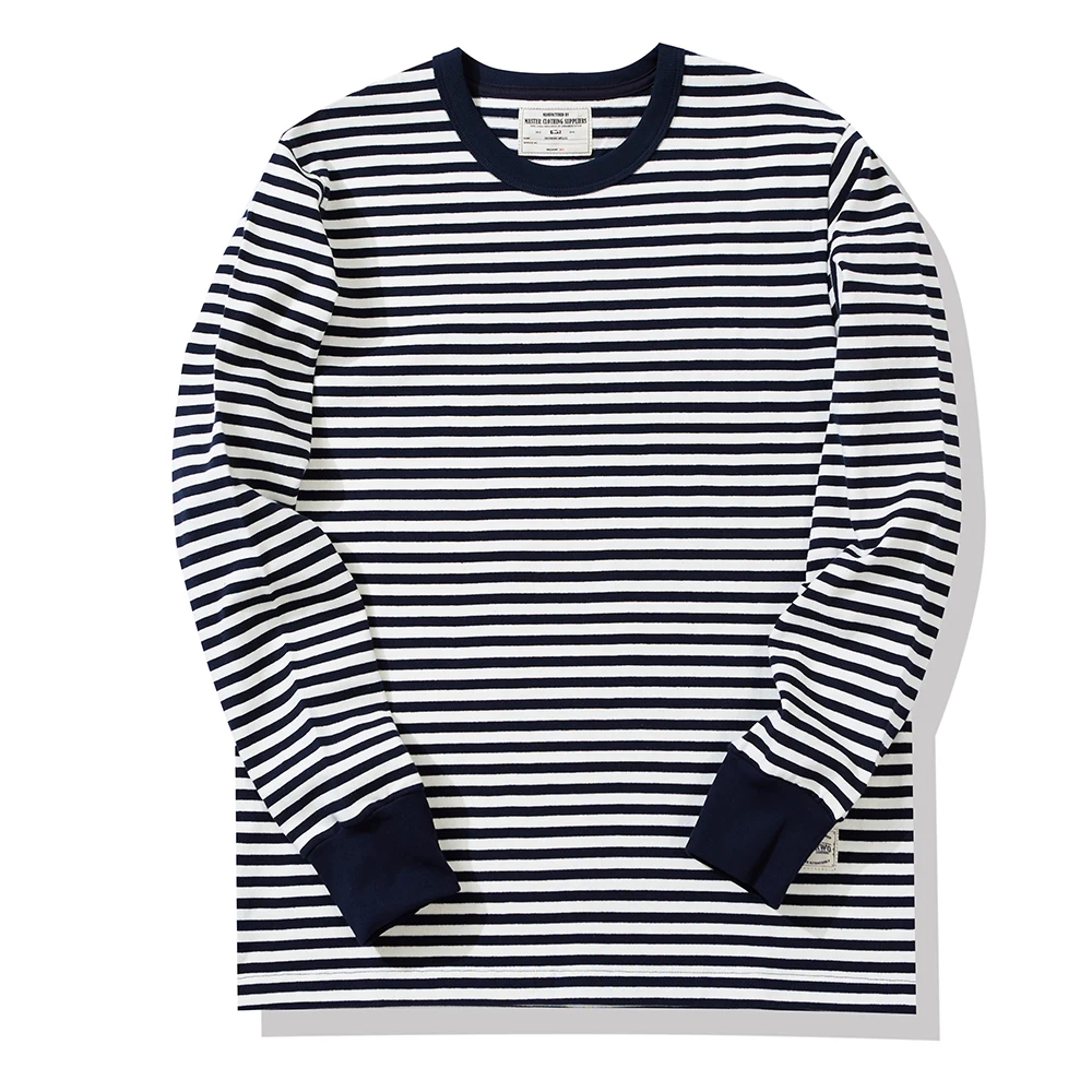 Horizontal Stripes Long Sleeve T-shirt Mens Casual Striped T-shirt Loose Crew Neck Pinstripe Cotton Tee Men
Horizontal Stripes Long Sleeve T-shirt Mens Casual Striped T-shirt Loose Crew Neck Pinstripe Cotton Tee Men