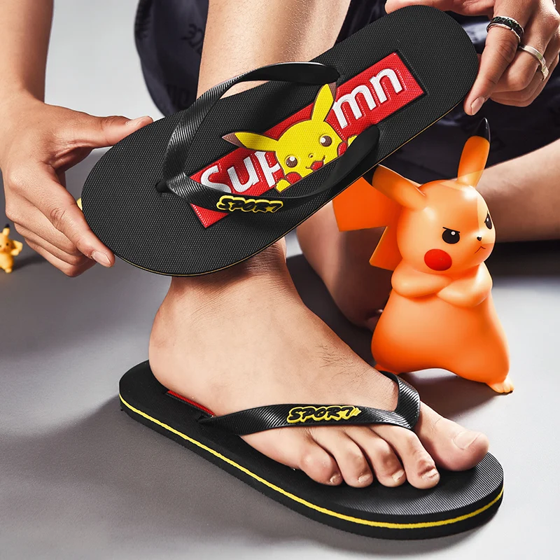 Summer new style Pikachu men's flip flops fashion casual outdoor beach sandals daily household non-slip slippers
Summer new style Pikachu men's flip flops fashion casual outdoor beach sandals daily household non-slip slippers