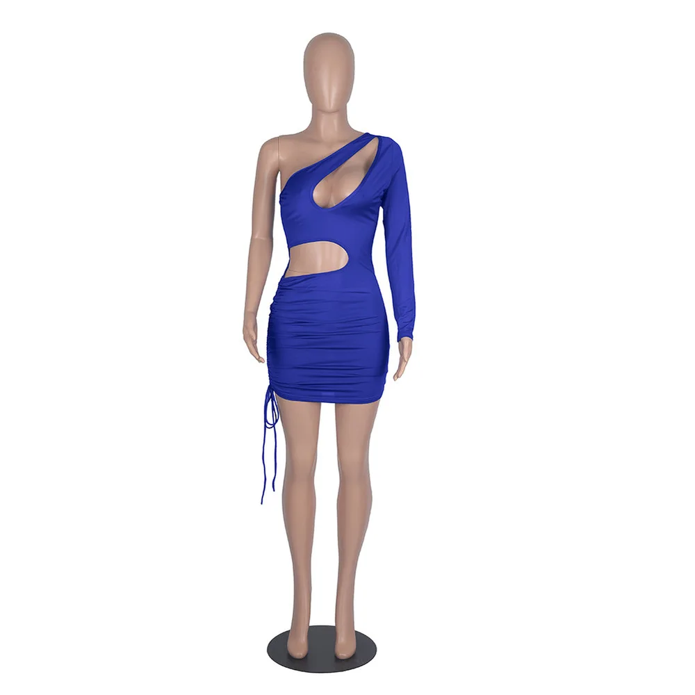 Waist Band Cut Out Summer Slim Fit Dresses Women One Shoulder Single Sleeveless Sheath Mini Dress Summer Ladies Backless Dress
Waist Band Cut Out Summer Slim Fit Dresses Women One Shoulder Single Sleeveless Sheath Mini Dress Summer Ladies Backless Dress