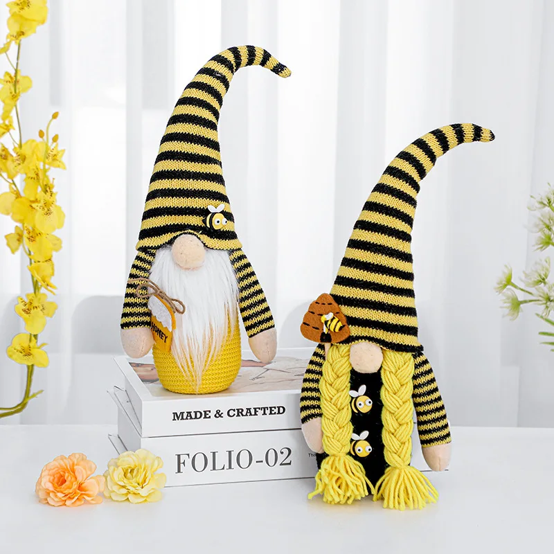 Bee Festival Faceless Doll Ornaments Dwarf Doll Cute Sunflower Bee Decoration Holiday Doll Ornaments
Bee Festival Faceless Doll Ornaments Dwarf Doll Cute Sunflower Bee Decoration Holiday Doll Ornaments