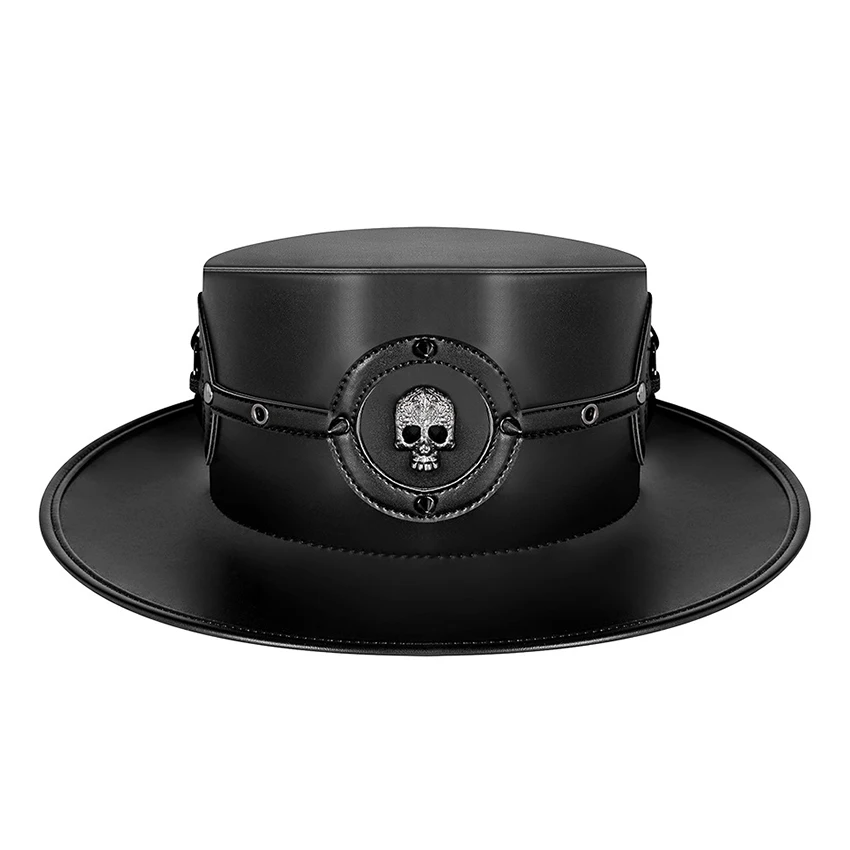 Plague Doctor Hat for Women Skull Magic Knight Cosplay Flat Formal Leather Hat Halloween Steampunk Accessories Props Adult
Plague Doctor Hat for Women Skull Magic Knight Cosplay Flat Formal Leather Hat Halloween Steampunk Accessories Props Adult