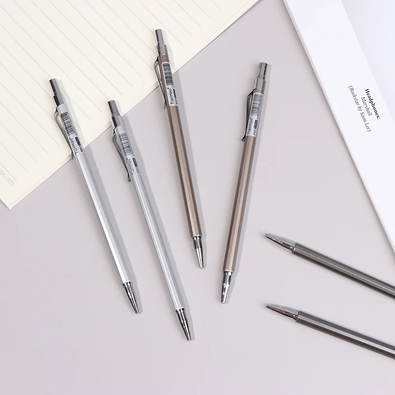 3pcs/set Simple Metal Texture Mechanical Pencil 0.5mm 0.7mm Drawing Propelling Pencil Plastic Material Office Supplies
3pcs/set Simple Metal Texture Mechanical Pencil 0.5mm 0.7mm Drawing Propelling Pencil Plastic Material Office Supplies