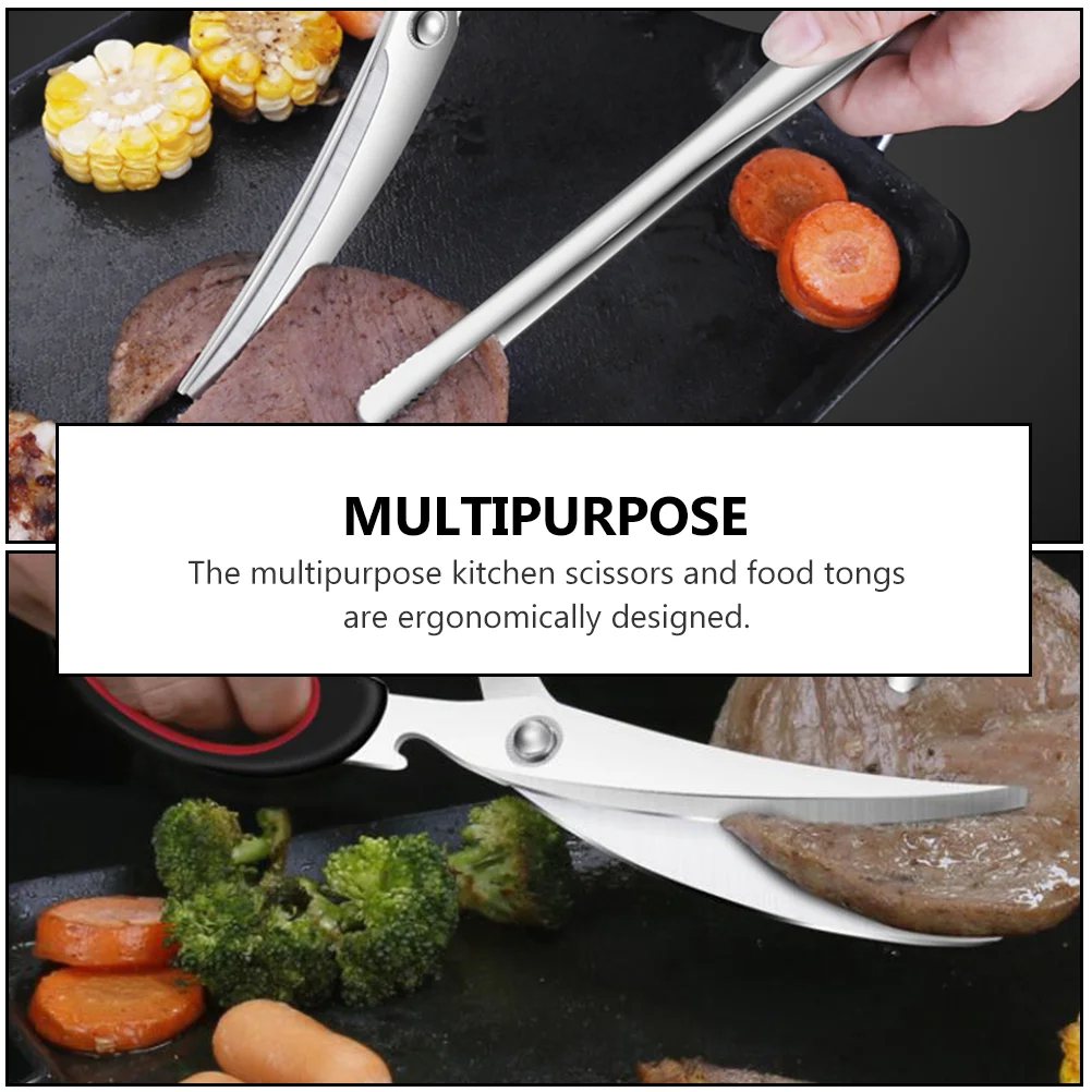 2Pcs Stainless Steel Kitchen Scissor Food Clip Barbecue Meat Shear Tong (Assorted Color)
2Pcs Stainless Steel Kitchen Scissor Food Clip Barbecue Meat Shear Tong (Assorted Color)
