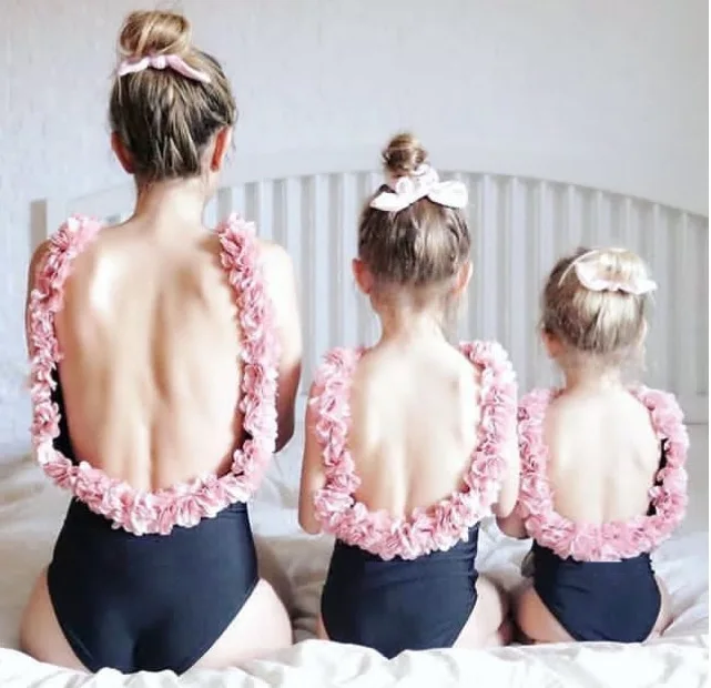 YUXIC Princess Flower Baby Swimming Rompers Sexy Mother and Daughter Matching Swimming Clothes Family Look Clothes 
YUXIC Princess Flower Baby Swimming Rompers Sexy Mother and Daughter Matching Swimming Clothes Family Look Clothes