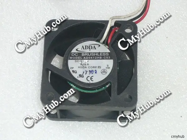 

For ADDA AD0412HB-C53 S DC12V 0.15A 4020 4CM 40mm 40x40x20mm 3Pin 3Wire Cooling Fan