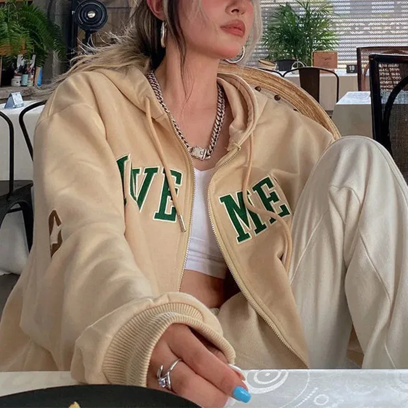 Y2K Vintage Oversized Women Hoodies Harajuku Aesthetic Zip Up Hooded Sweatshirt Top Long Sleeve 2021 E-Girl Clothes Casual Ins
Y2K Vintage Oversized Women Hoodies Harajuku Aesthetic Zip Up Hooded Sweatshirt Top Long Sleeve 2021 E-Girl Clothes Casual Ins