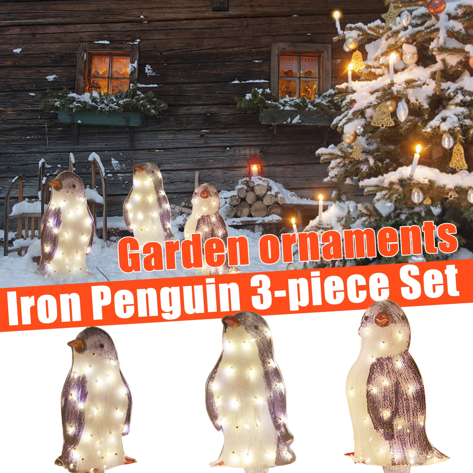Light-Up Penguin Fairy Light Acrylic LED String Ornaments Patio Yard Garden Art Sculpture for Lawn Corridor Courtyard
Light-Up Penguin Fairy Light Acrylic LED String Ornaments Patio Yard Garden Art Sculpture for Lawn Corridor Courtyard