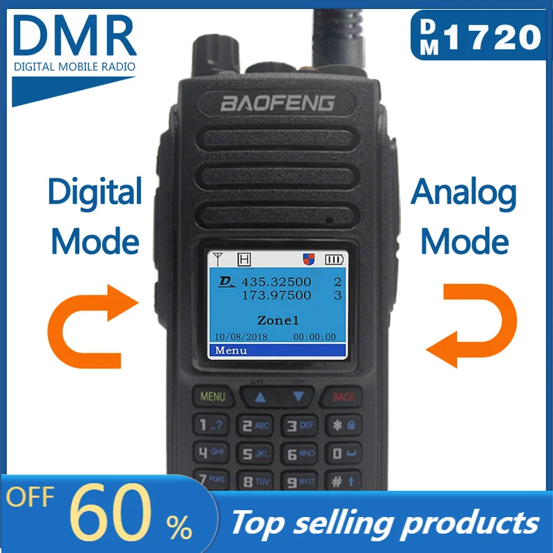 BaoFeng DM-1702 DMR цифровой Anolog двойной режим портативная рация VHF Любительская рация GPS Портативный двухстороннее радио DM-1701 репитер радиолюбител...
BaoFeng DM-1702 DMR цифровой Anolog двойной режим портативная рация VHF Любительская рация GPS Портативный двухстороннее радио DM-1701 репитер радиолюбител...