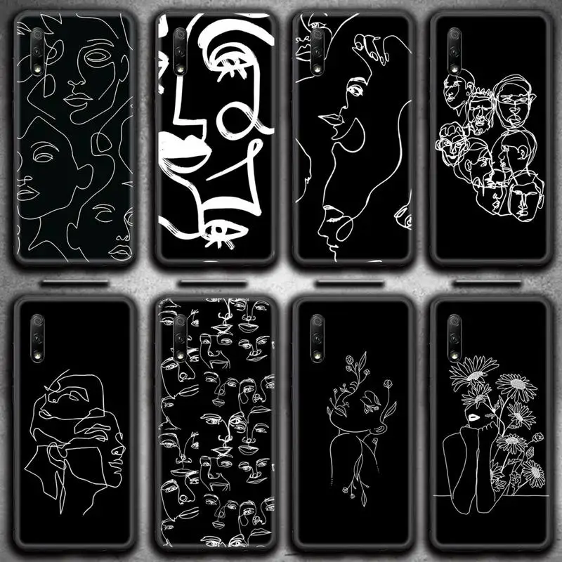 black and white Abstract Line Art Face Phone Case For Huawei Nova 6se 7 7pro 7se honor 7A 8A 7C 9C Play
black and white Abstract Line Art Face Phone Case For Huawei Nova 6se 7 7pro 7se honor 7A 8A 7C 9C Play