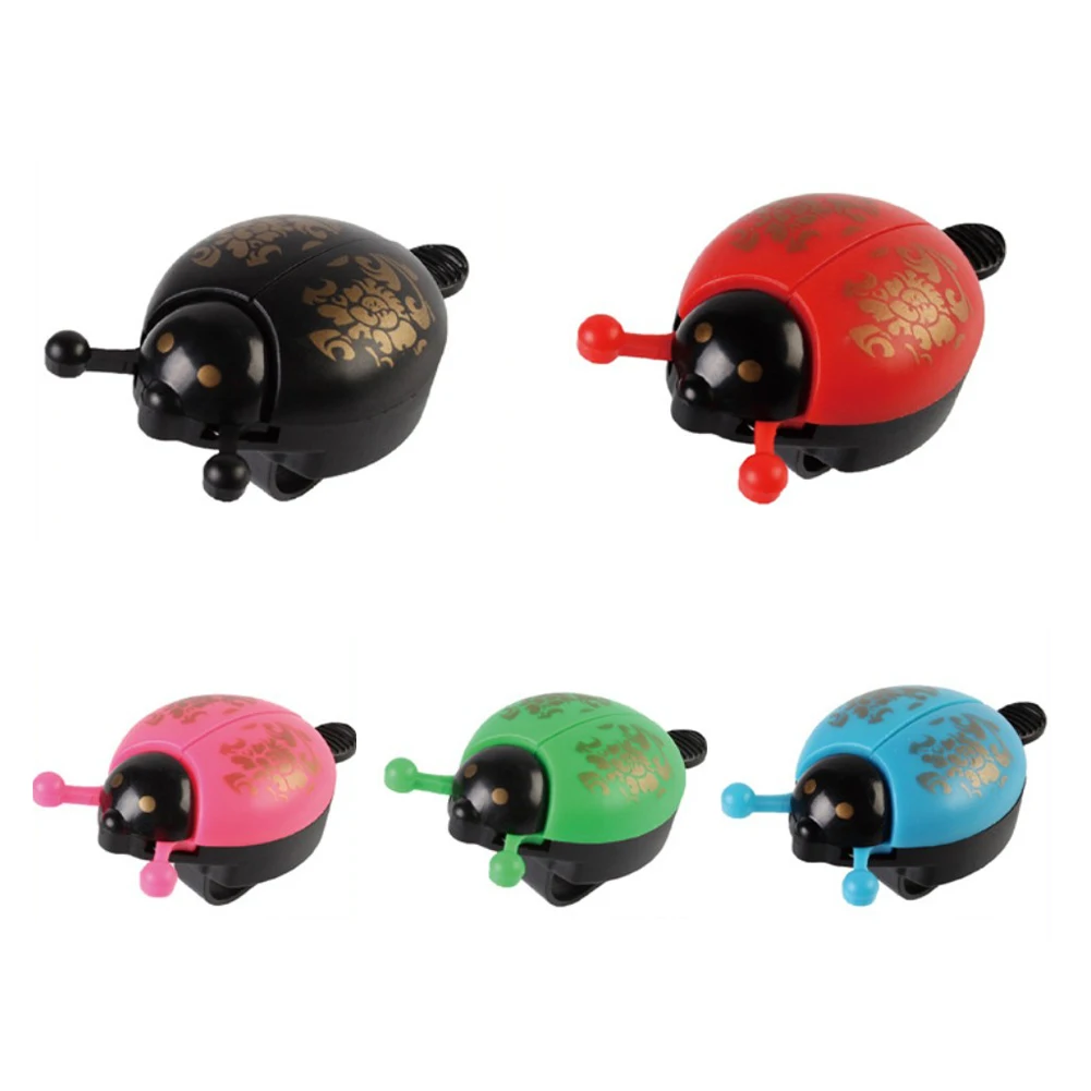 

2pcs Bicycle Bell Ring Cute Beetle Cartoon Ladybug Metal Ring Bell Crisp Horn Alarm for Bicycle Cycling 21-23mm Handlebar Newhot