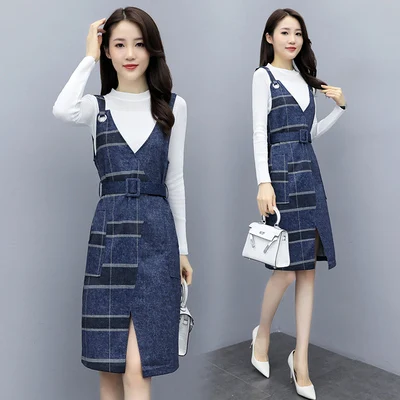 Plaid Womens Matching Set Splicing Dress For Women Vestidos De Fiesta Korean Matching Sets Roupas Feminina Woman Suit Clothes
Plaid Womens Matching Set Splicing Dress For Women Vestidos De Fiesta Korean Matching Sets Roupas Feminina Woman Suit Clothes