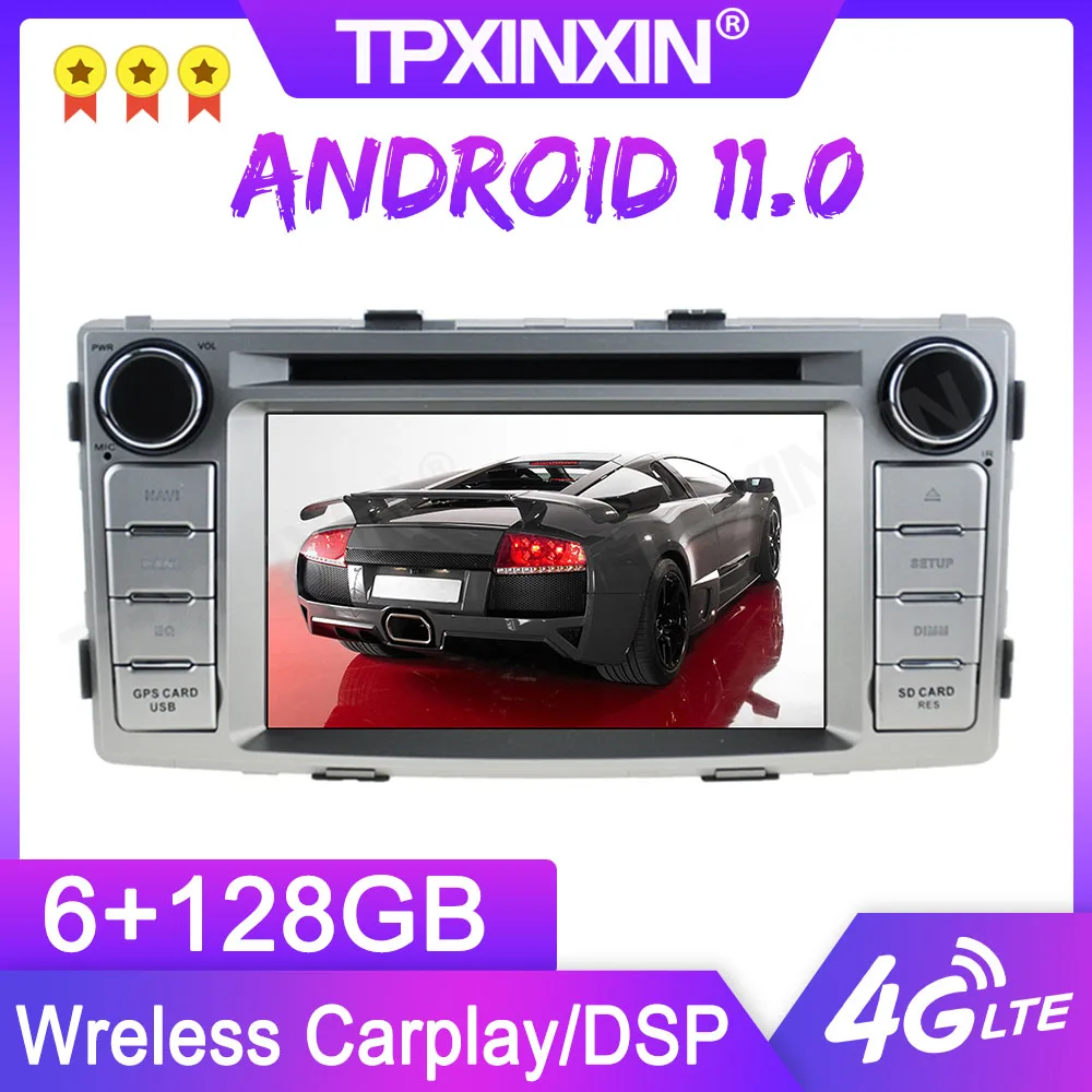 Автомобильный мультимедийный плеер, Android 11,0, 6 + 128G для TOYOTA HILUX 2012 2013 2014 GPS, головное устройство, аудио, радио, навигация, магнитофон 
Автомобильный мультимедийный плеер, Android 11,0, 6 + 128G для TOYOTA HILUX 2012 2013 2014 GPS, головное устройство, аудио, радио, навигация, магнитофон