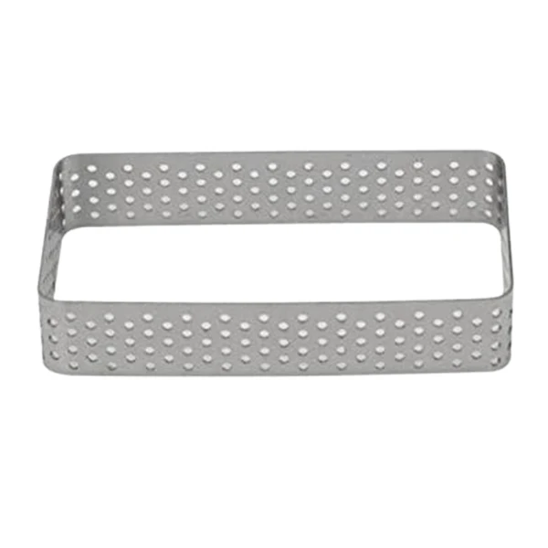 4 Pack Stainless Steel Tart Ring Rectangular Cake Mold, Heat-Resistant Perforated Cake Mousse Ring, Pancake Cake Mould 
4 Pack Stainless Steel Tart Ring Rectangular Cake Mold, Heat-Resistant Perforated Cake Mousse Ring, Pancake Cake Mould