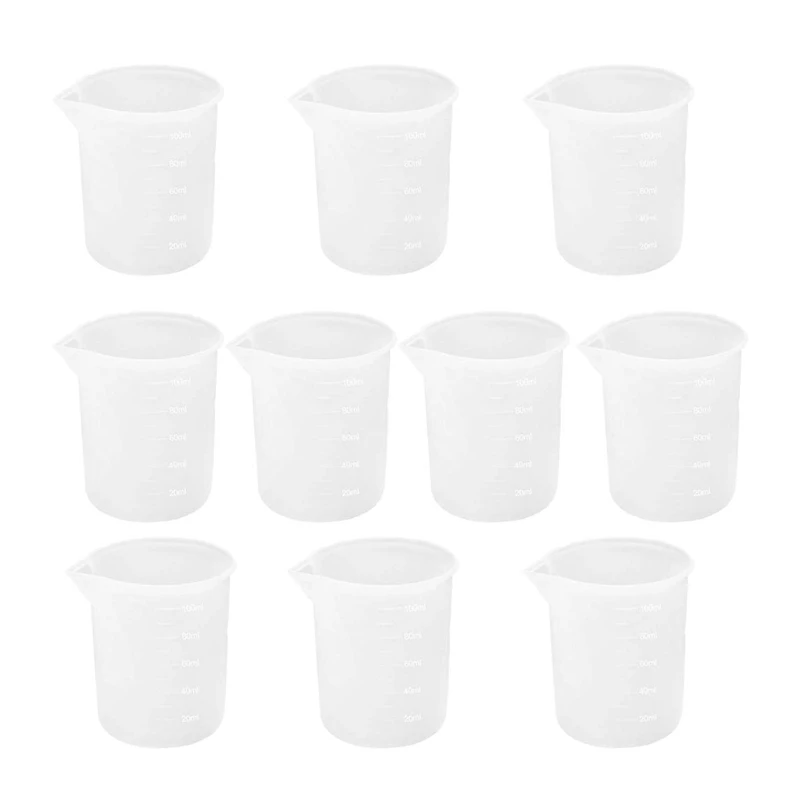 10Pcs Silicone Measuring Cups 100 Ml Silicone Cups Non Stick Mixing Cups DIY Glue Tools Cup For Handmade Craft
10Pcs Silicone Measuring Cups 100 Ml Silicone Cups Non Stick Mixing Cups DIY Glue Tools Cup For Handmade Craft